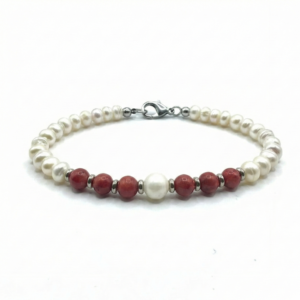 צמיד דם המכבים כסף לגבר